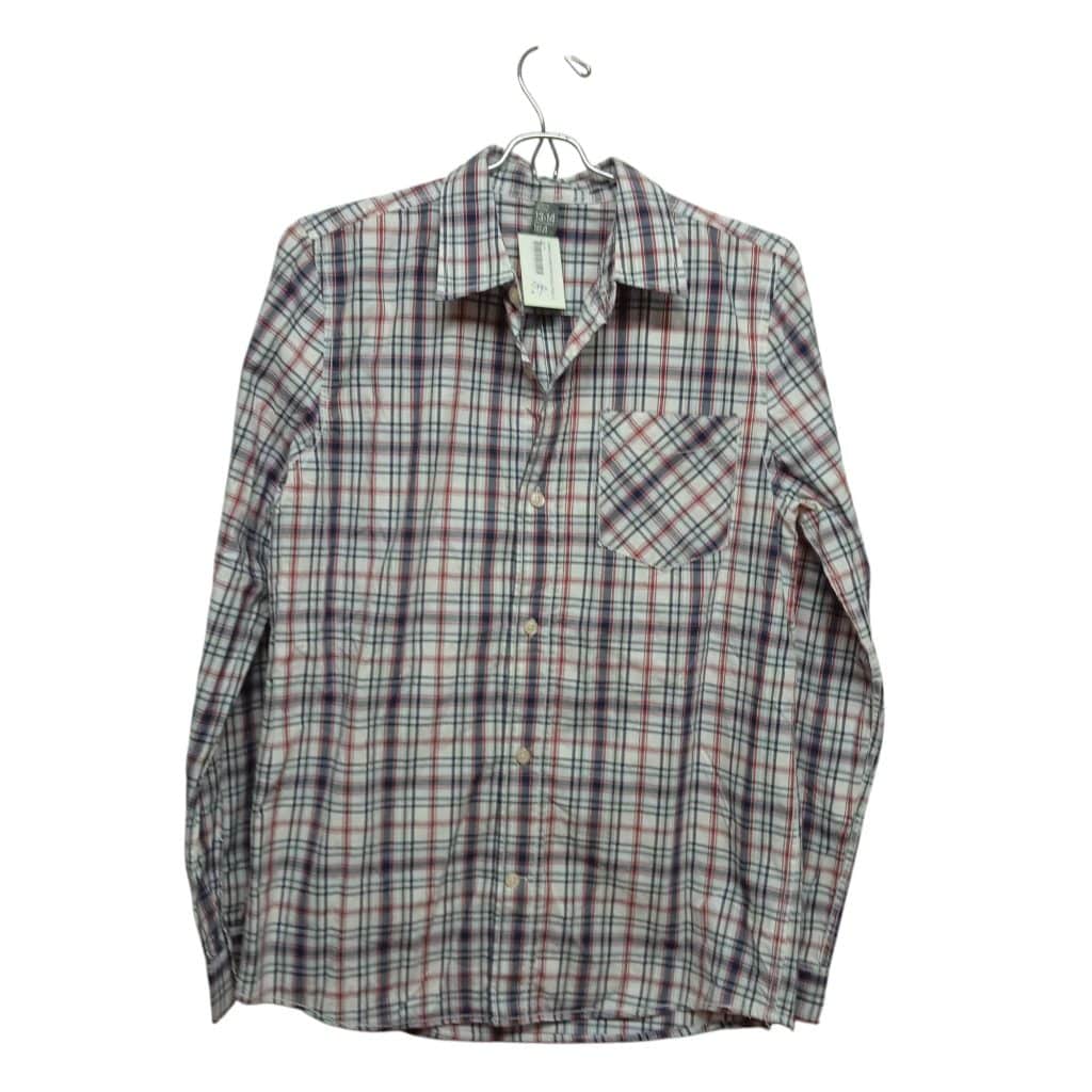 CAMISA CUADROS BCO AZUL ROJO ZARA T 13-14
