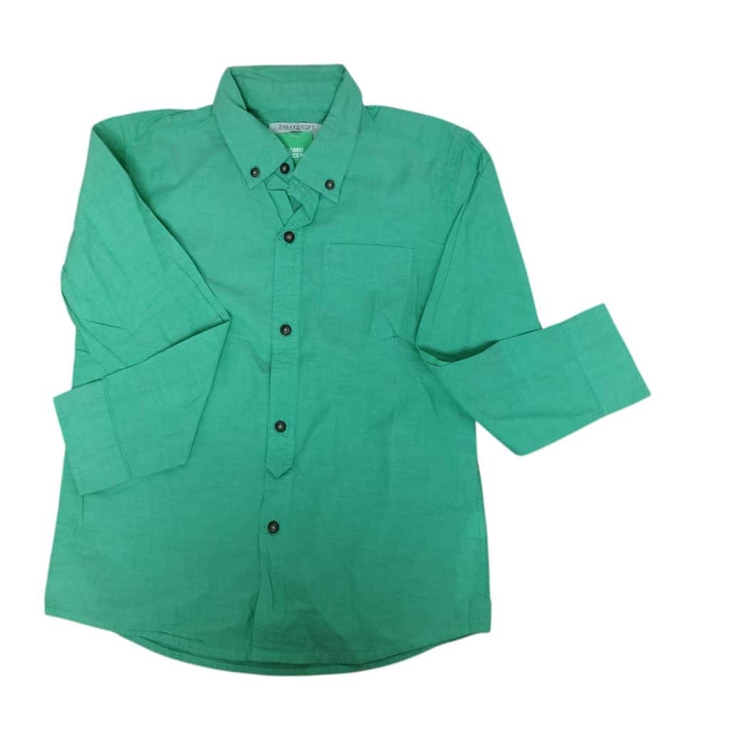CAMISA VERDE ZARA T 5-6