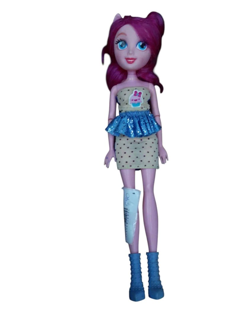 MUÑECA MY LITTLE PONNY EQUESTRIA GIRLS ROSA PELO FUCSIA MANCHAS