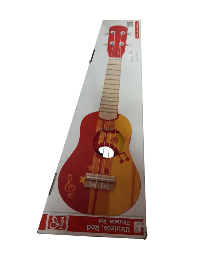 ukelele rojo hape en caja