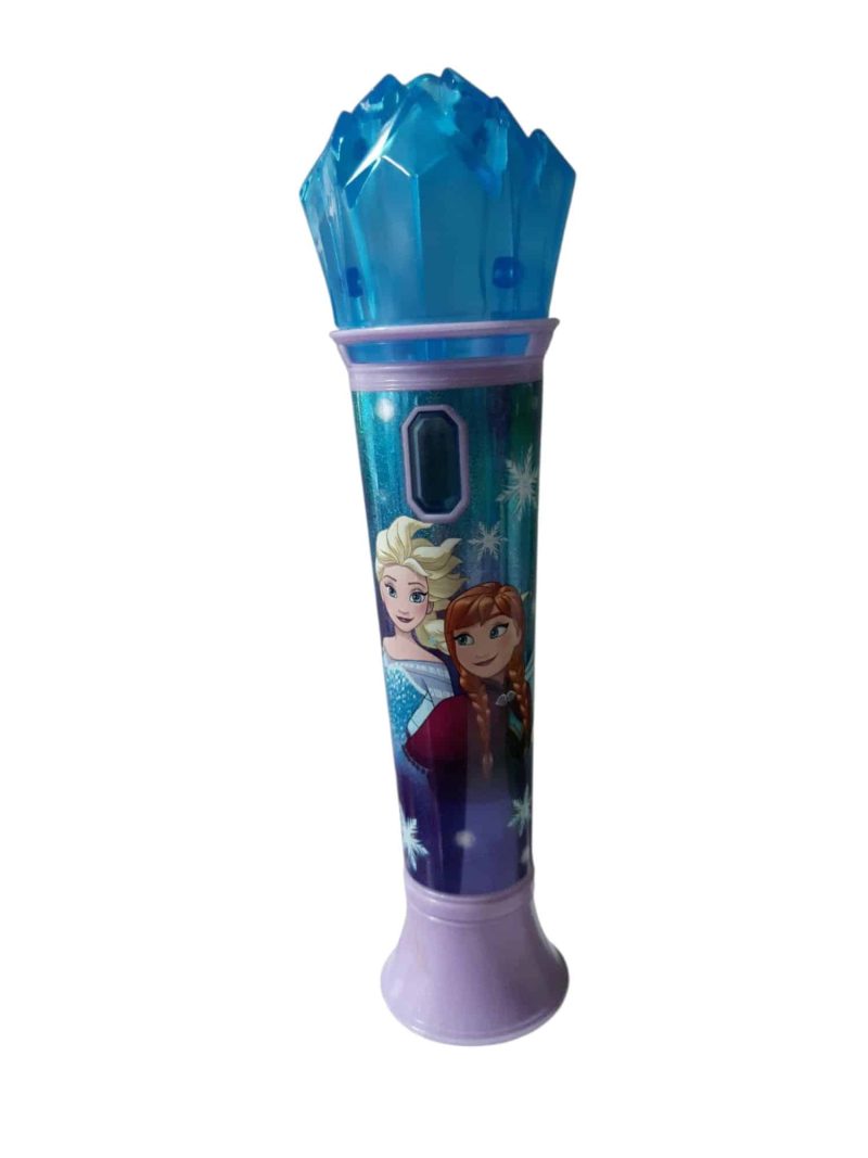 MICROFONO SIMIL FROZEN VIOLETA AZUL CON SONIDOS