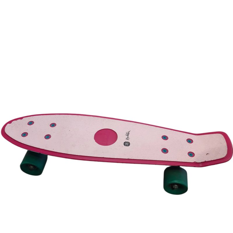 SKATE ROSA FUCSIA RUEDAS VERDES PENNY