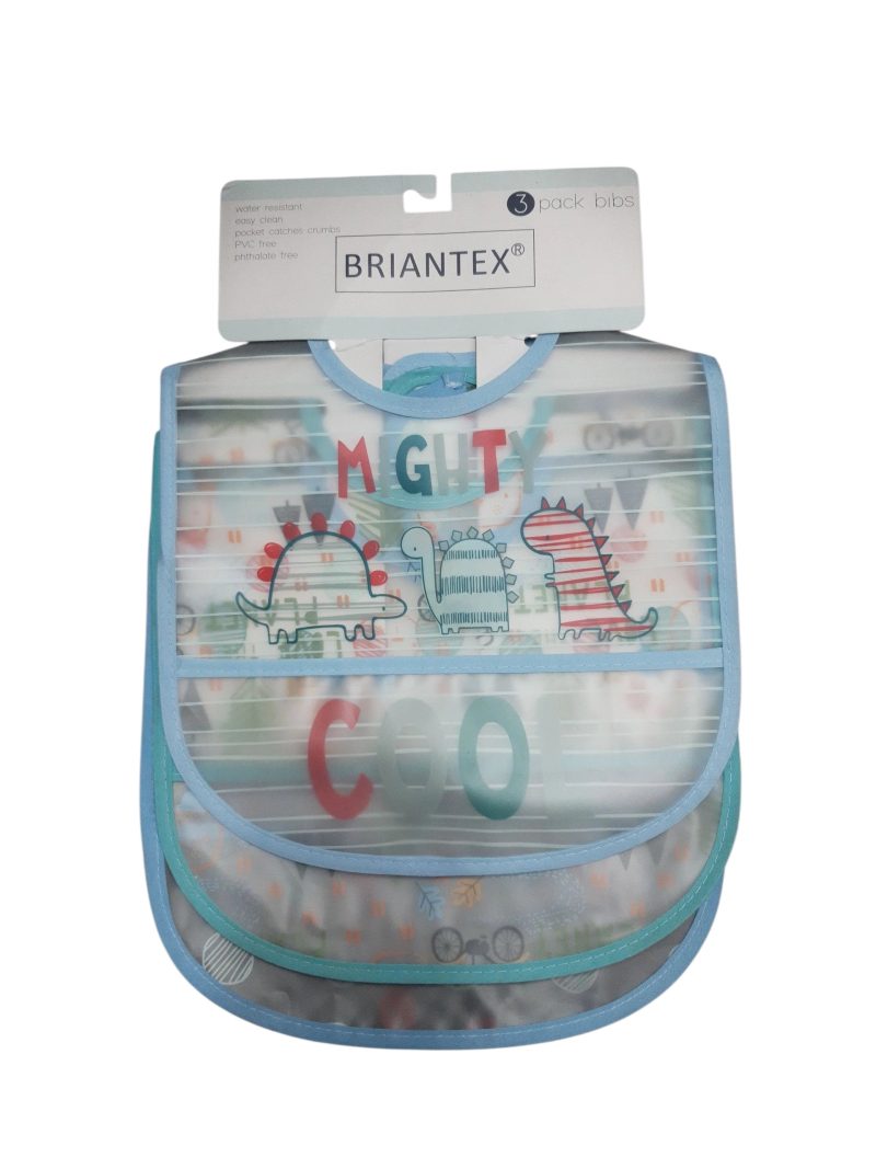 PACK 3 BABEROS PVC BT3P