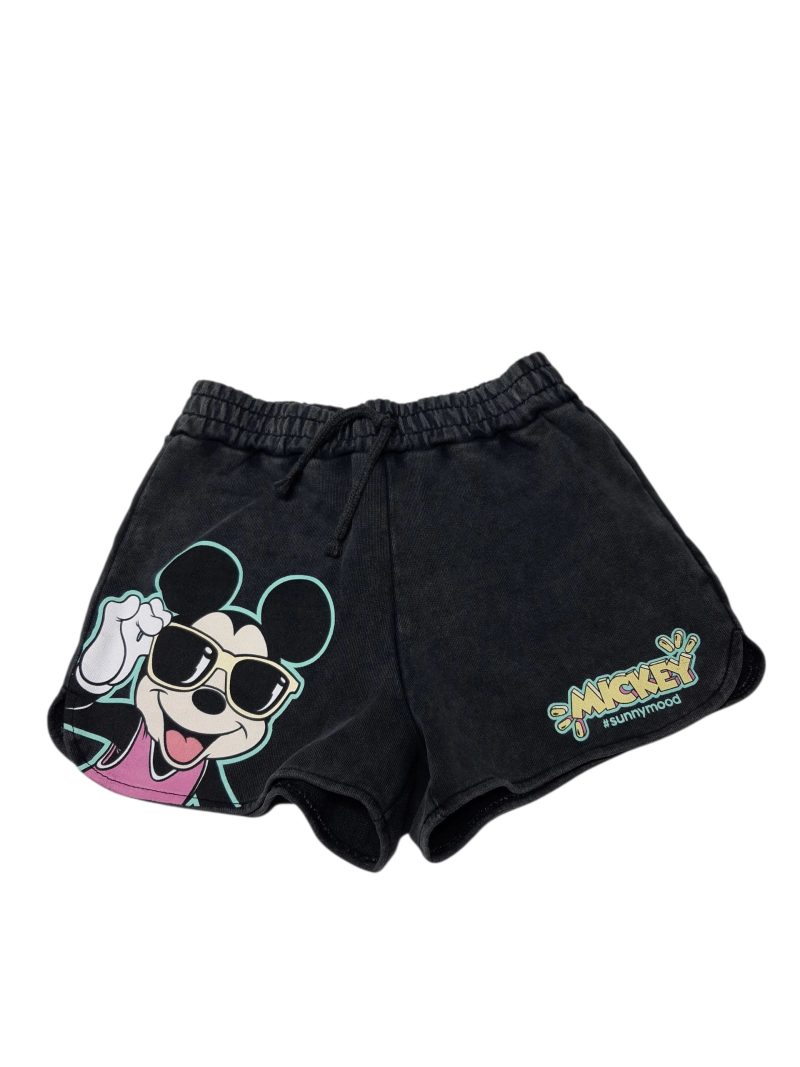 SHORT NEGRO COMO DECO MICKEY ZARA T10 NUEVO