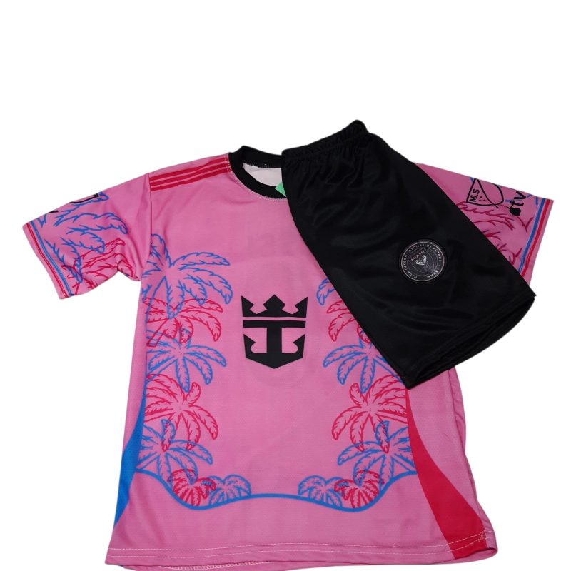 conjunto de futbol inter miami negro o rosado suarez/messi - Imagen 2