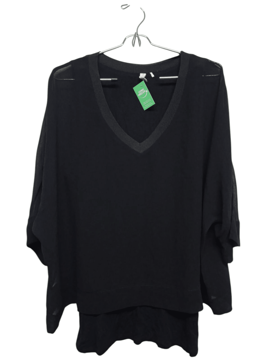 BLUSA NEGRA ALG CON TUL PARISIEN T M