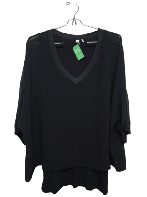 BLUSA NEGRA ALG CON TUL PARISIEN T M