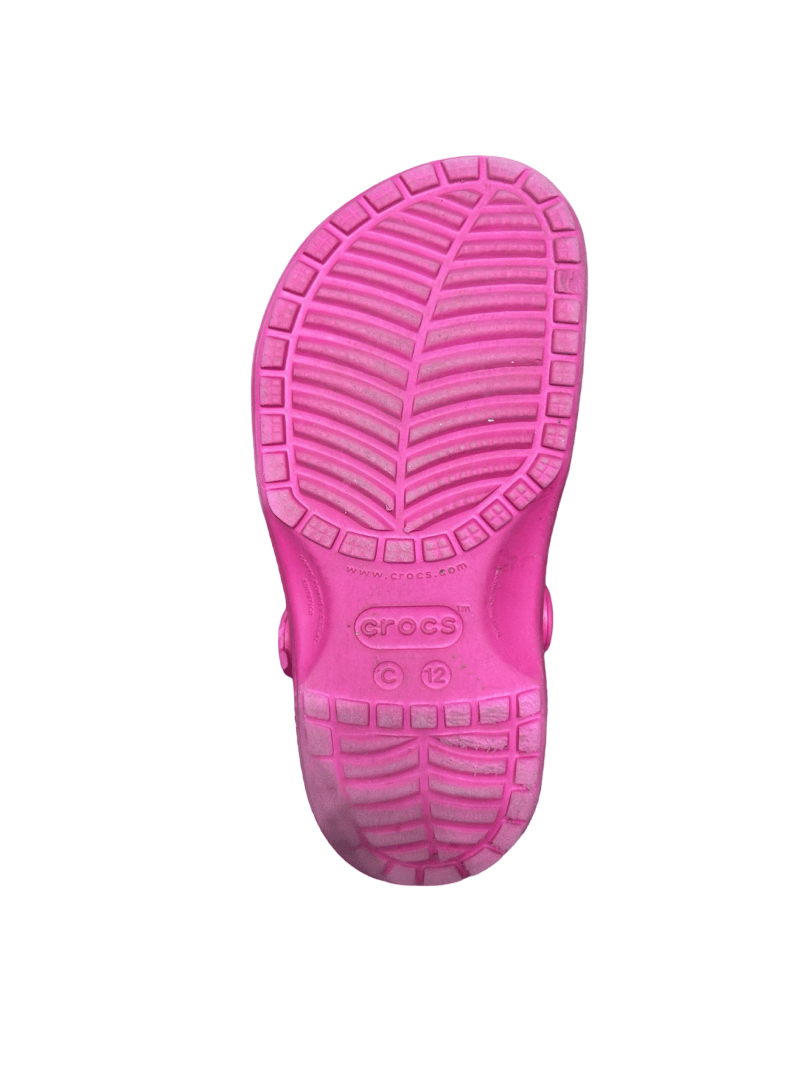 crocs fucsia c 12- 29.5 raspadas atras pie izquierdo - Imagen 2