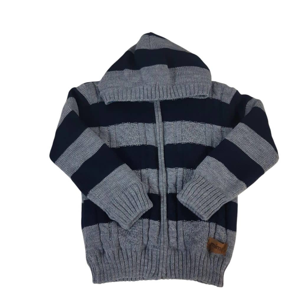 CAMPERA LANA AZUL FRANJAS FORR POLAR MIMPI T2-3