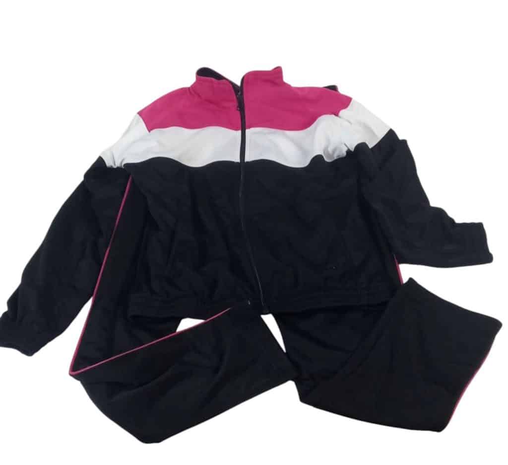 CONJ.CAMPERA PANTALON DEP FUXIA BCO NEGRO BOOMERANG T12 FR