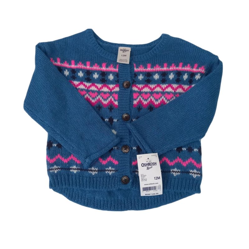 SACO LANA AZUL BCO ROSA OSH KOSH T12M NUEVO