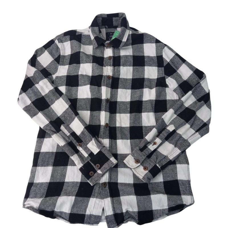 CAMISA VILLELA CUADROS BCA NEGRA BLUESTEEL TP FR