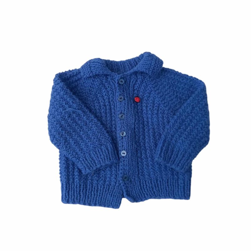 SACO LANA AZUL APLIQUE SAN ANTONIO T1AP SIN MARCA