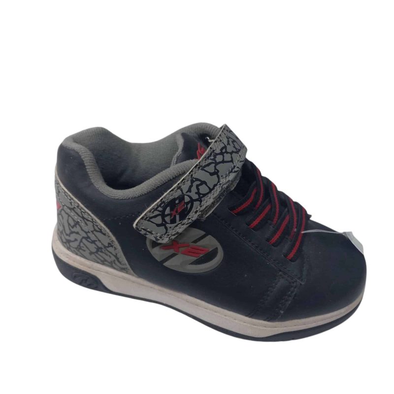 CHAMPION-PATIN HEELYS NEGRO GRIS VELCRO T 31 DET PTA S/TAPAS SIN HERR