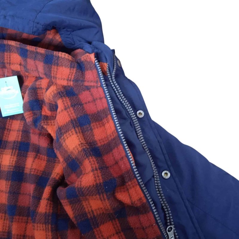 campera azul doble polar cuadrille narnaja azul carters t2 - Imagen 3