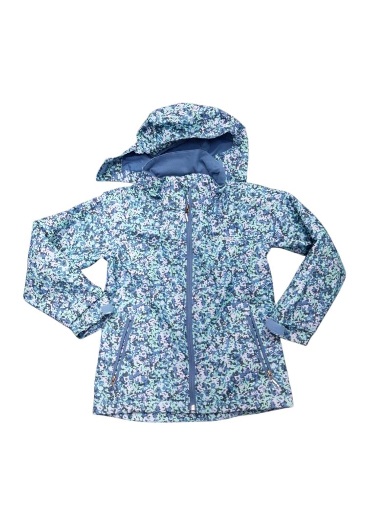 CAMPERA LIVIANA VIOLETA CAMUFLADA VERDE AGUA COLUMBIA T7/8 SIN INTERIO
