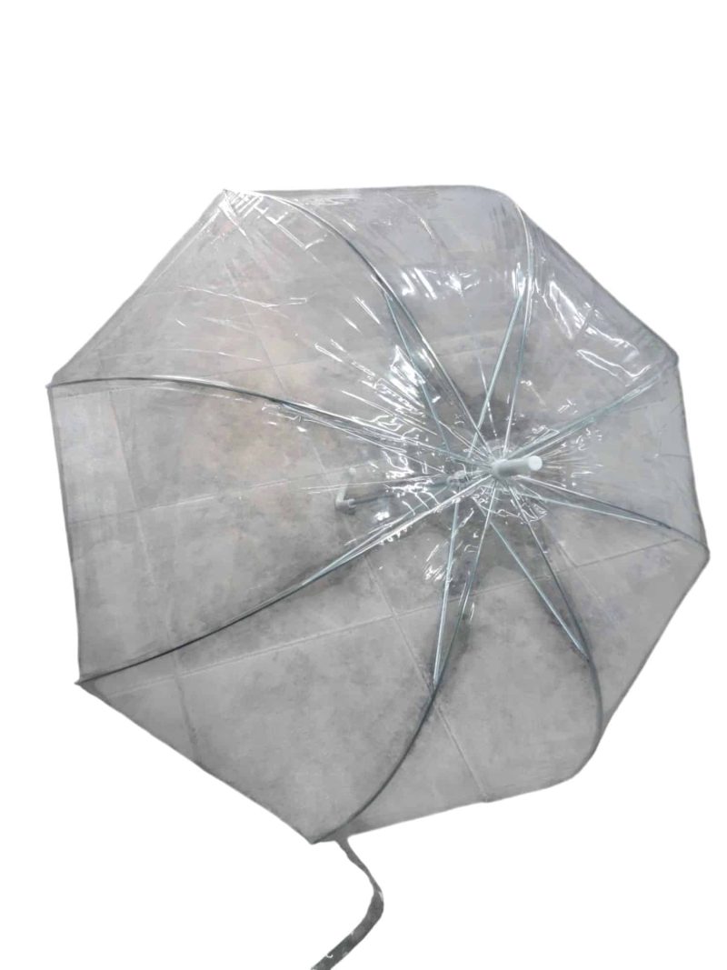 PARAGUAS FORMA HONGUITO TRANSPARENTE COD.8000530