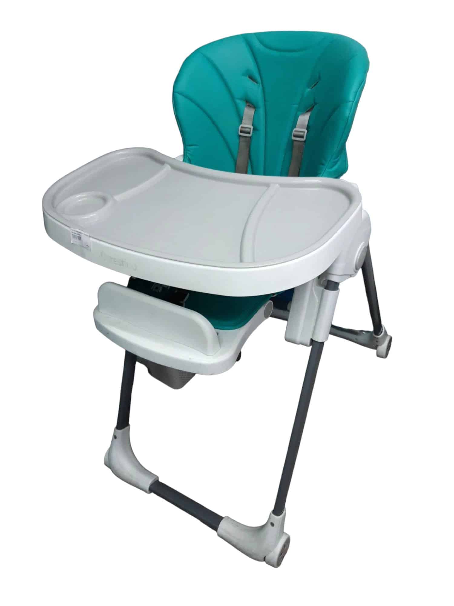 SILLA DE COMER CARESTINO TURQUESA DOBLE BANDEJA ROCE