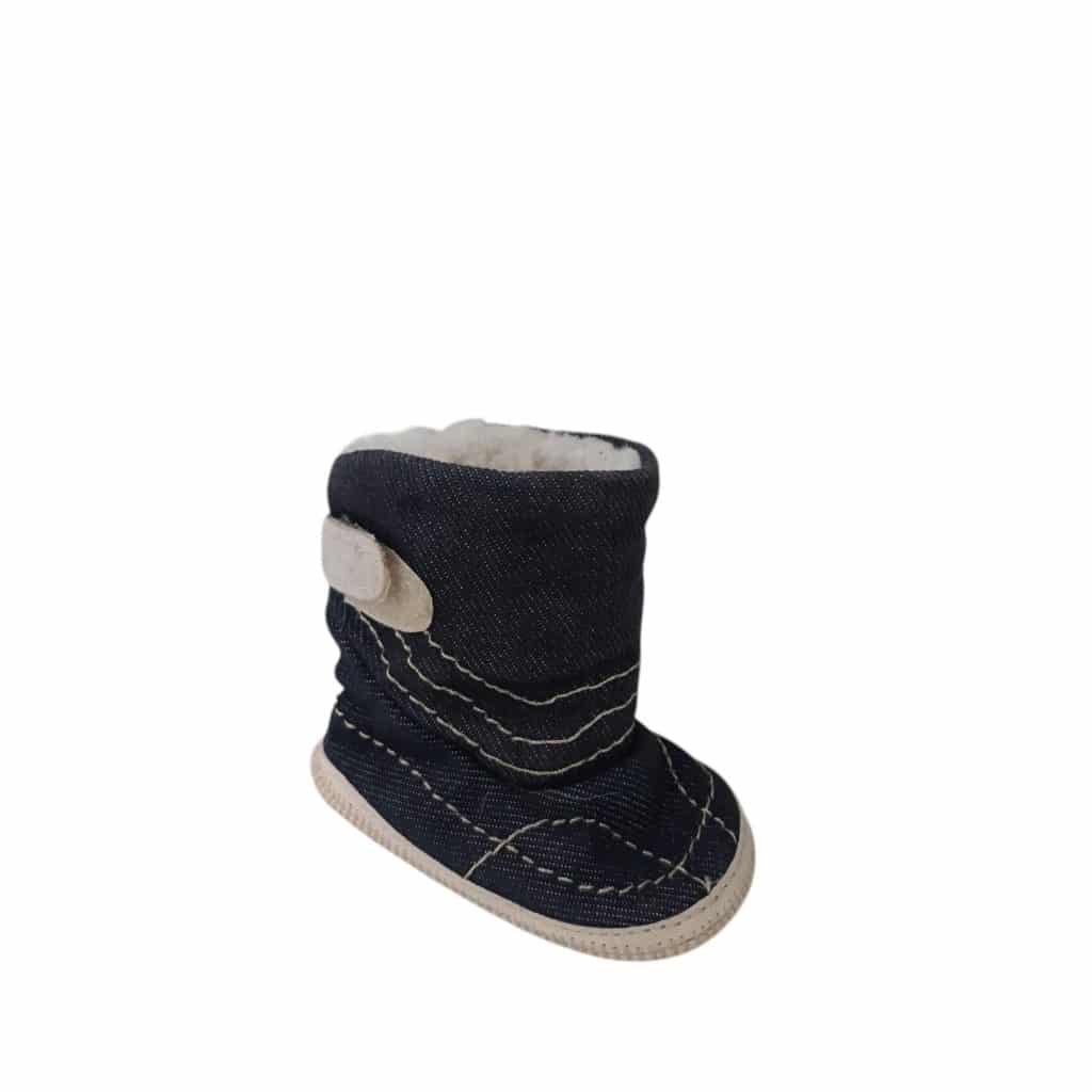 BOTITA BB TIPO JEAN INT PELUDITO VELCRO GORDITOO BABY SHOES T14