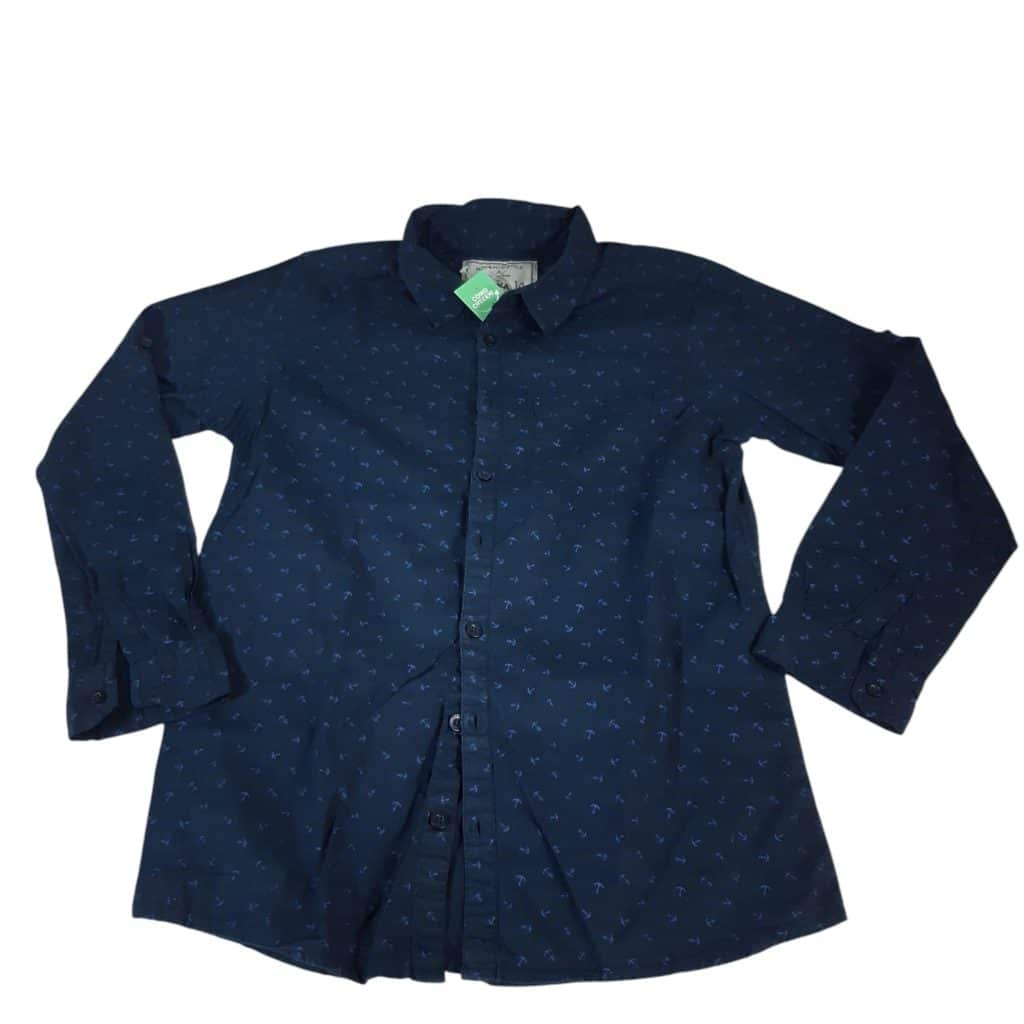 CAMISA AZUL ANCLAS CELESTES FUZARKA T14