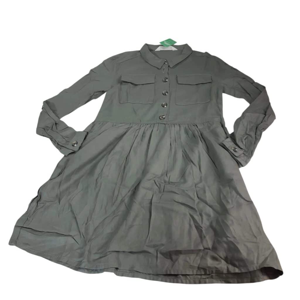 VESTIDO VERDE M/L H&M T8/9