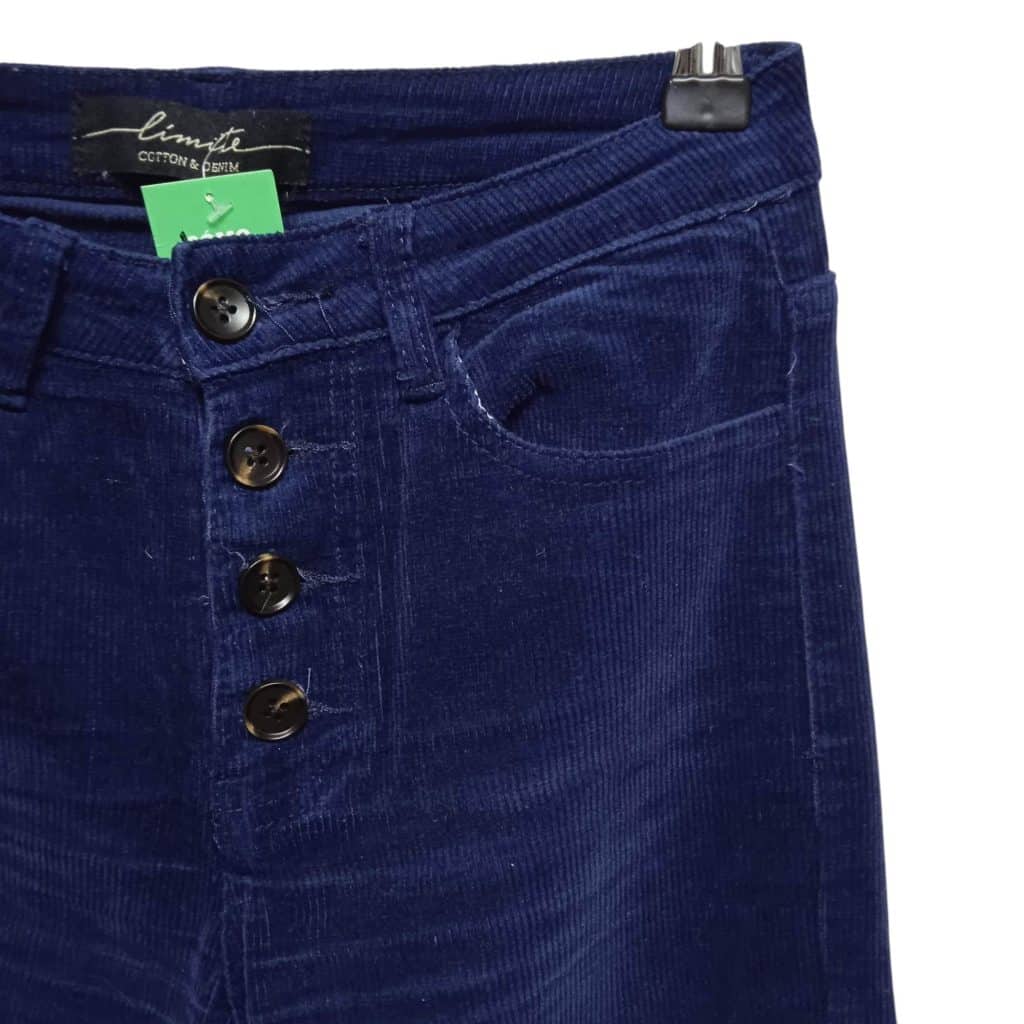 PANTALON RECTO PANA AZUL LIMITE T 1 - Imagen 2
