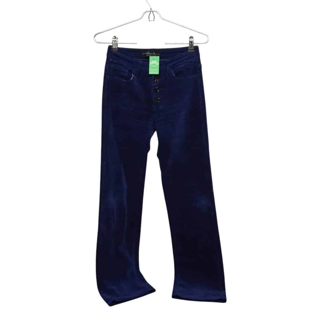 PANTALON RECTO PANA AZUL LIMITE T 1