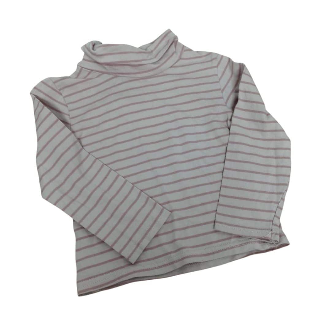 POLERA ALG ROSADO RAYAS BAS T 18-24 M