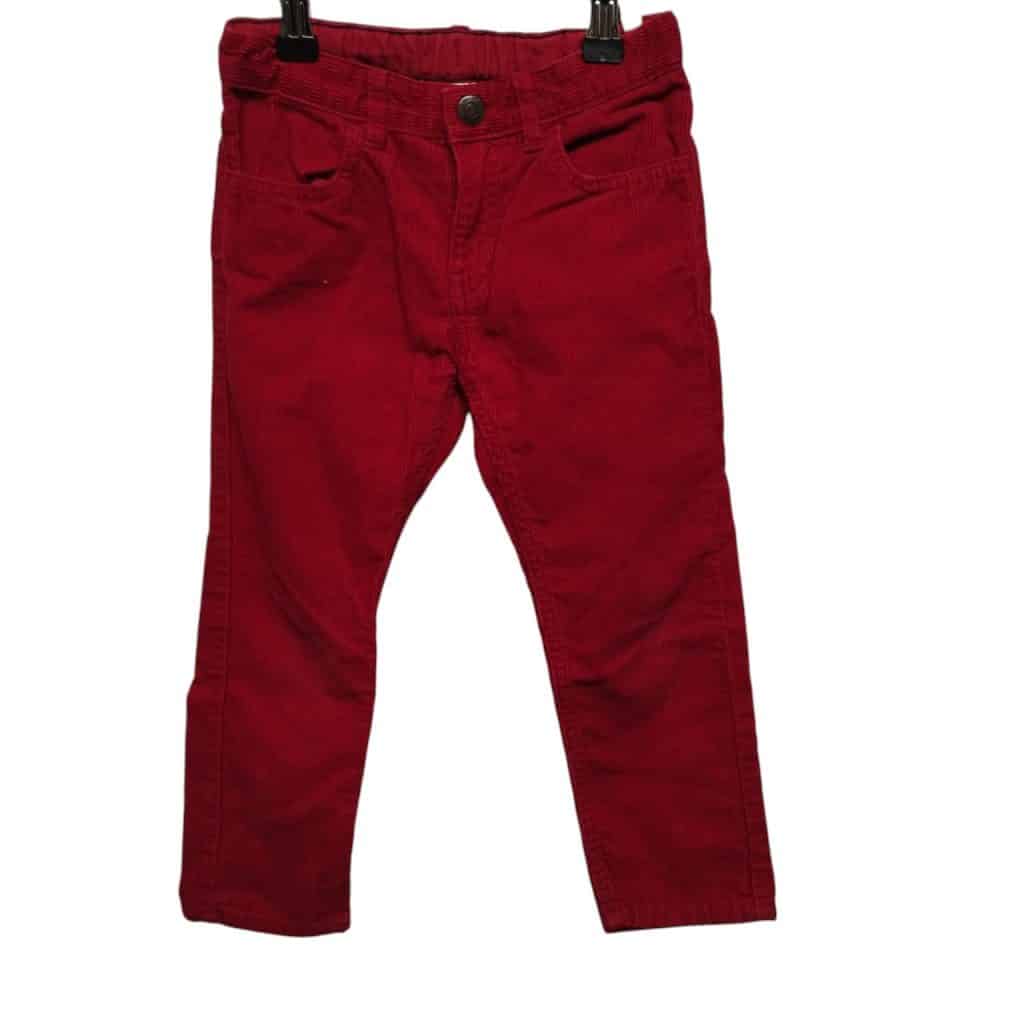 PANTALON PANA ROJO H&M T 3-4