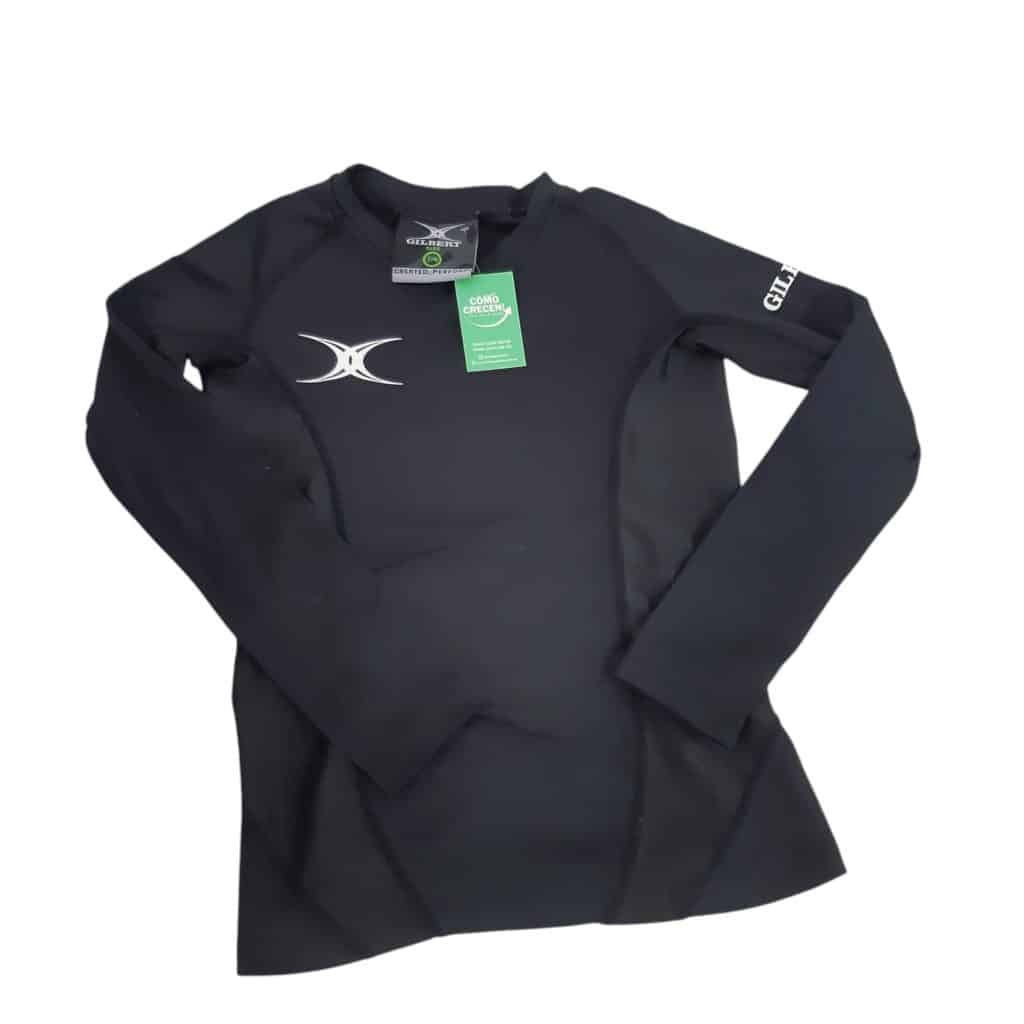 CAMISETA TERMICA NEGRA GILBERT T7/8