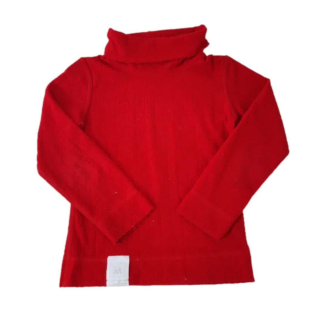 POLERA ROJA PELUDITA LIREDZE T6/7 AP