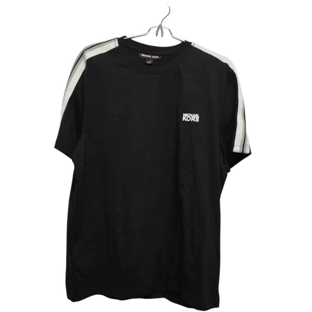 REMERA M/C NEGRA RAY BLANCA GRIS MICHAEL KORS TL