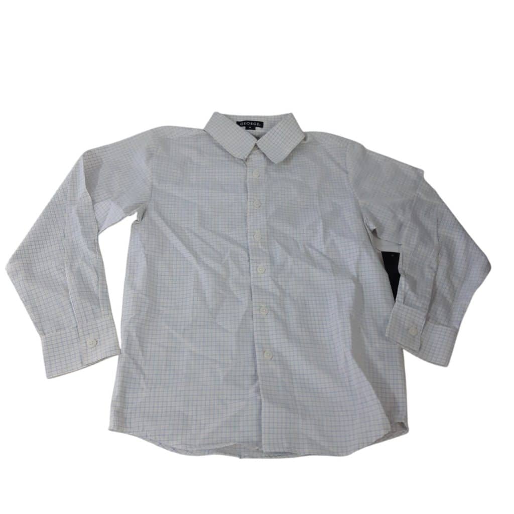 CAMISA CUADRILLE BCO AMARILLO AZUL GEORGE T8 NUEVA