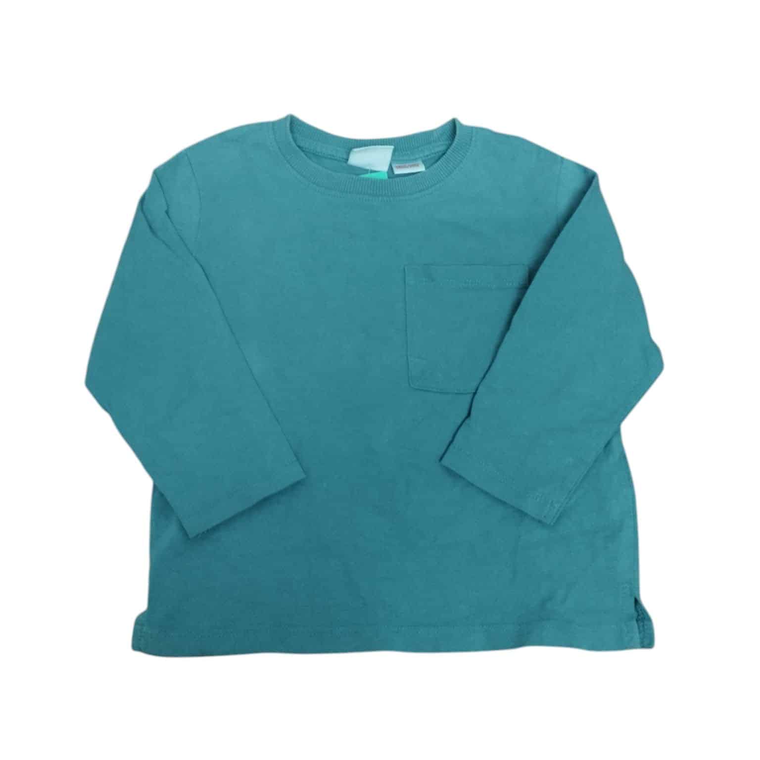 REMERA CELESTE BOLSILLO ZARA T18/24M