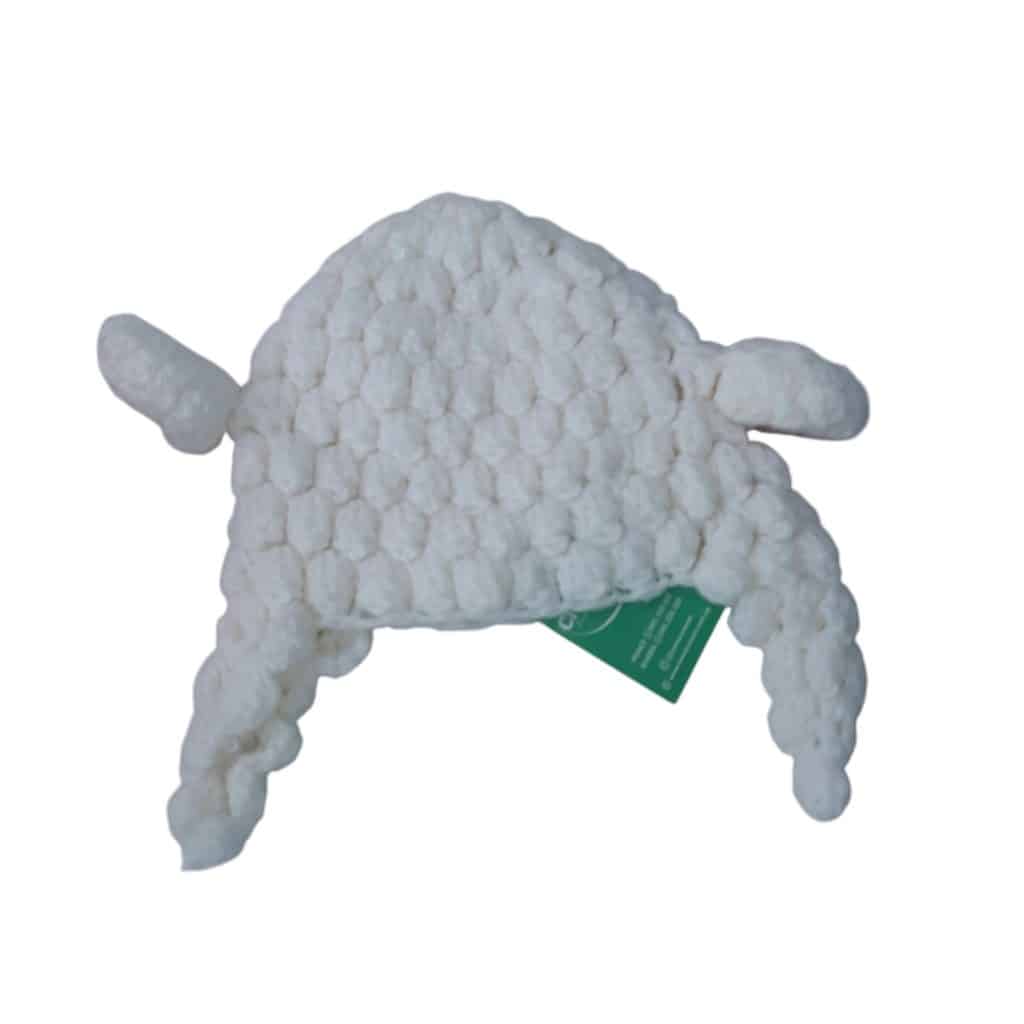 GORRO LANA CROCHET OREJITAS ESTILO OVEJITA BB