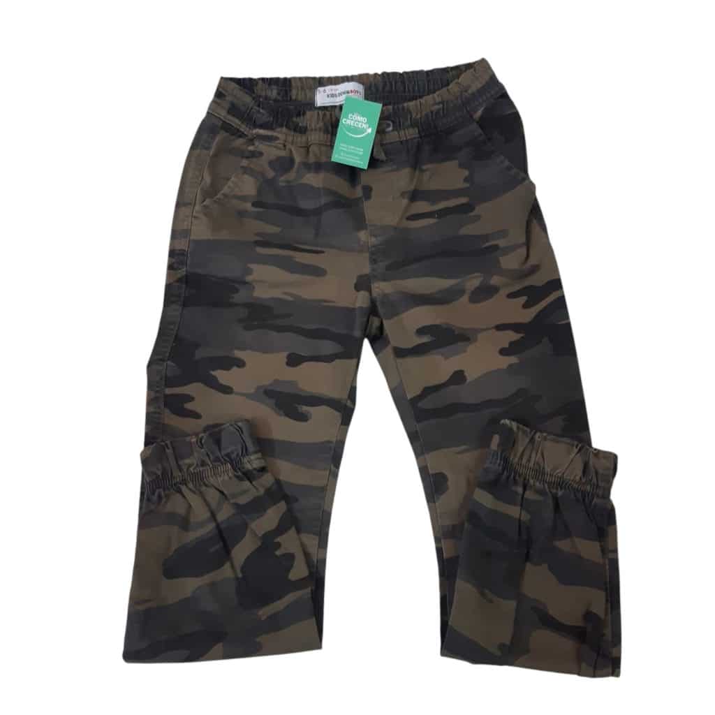 PANTALON CAMUFLADO VERDE KIDS DENIM T5/6 MCH