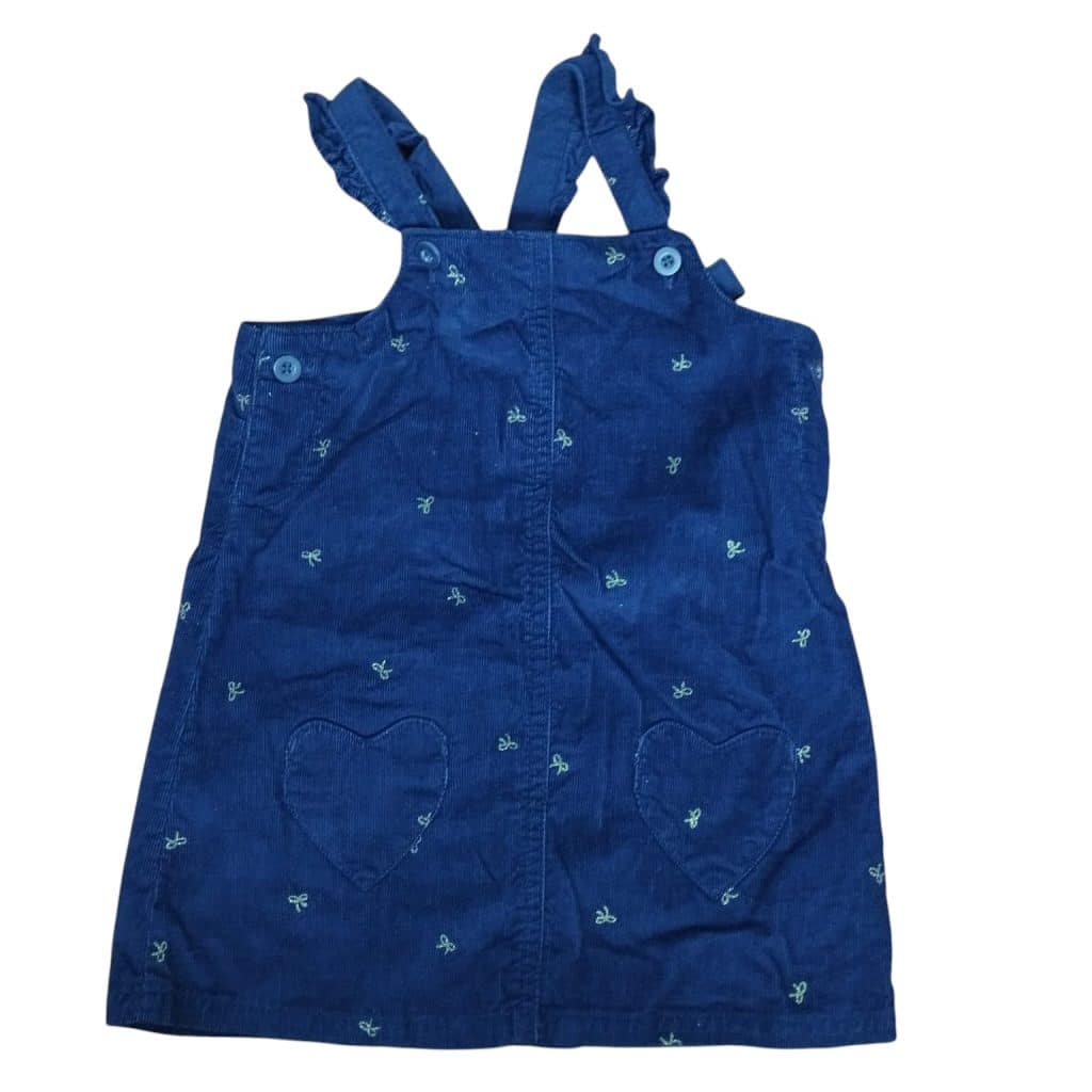 JUMPER PANA AZUL MOÑITAS DORADAS BOLSILLOS CORAZON CARTERS 18 ,M