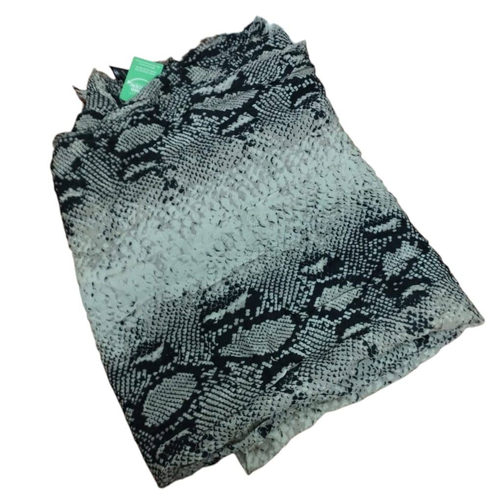 PAÑUELO SERPIENTE BEIGE GRIS NEGRO ZARA M