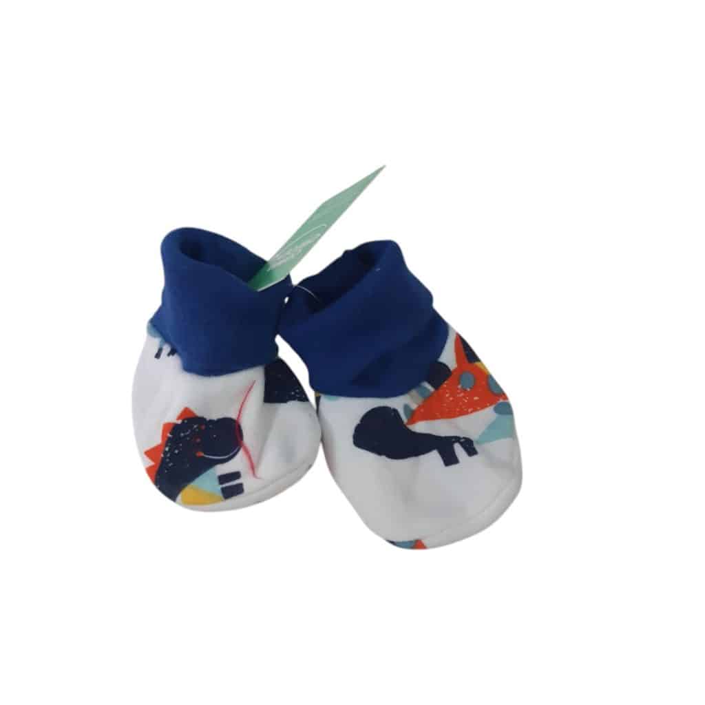 ESCARPINES ALG BCO PUÑO AZUL DINOS COLORES BB