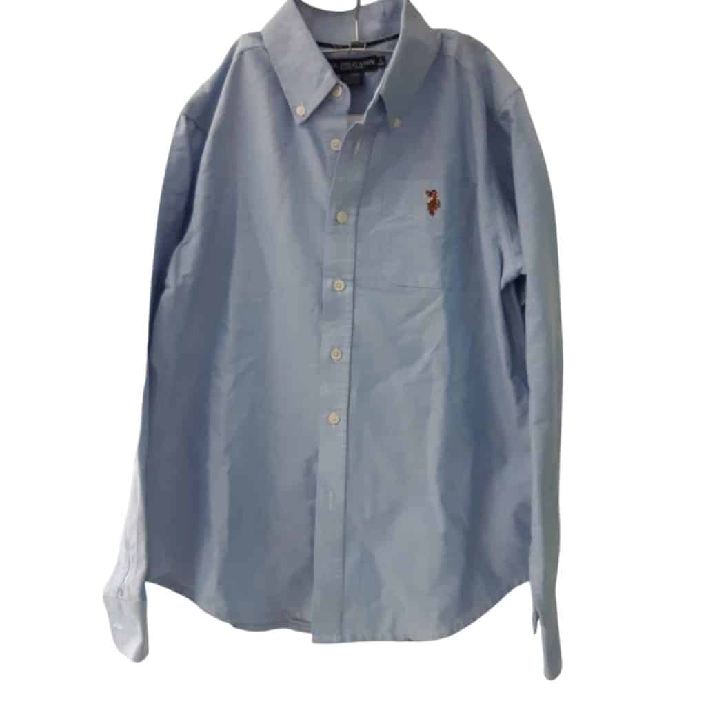 CAMISA CELESTE BOLSILLO POLO US POLO T14/16
