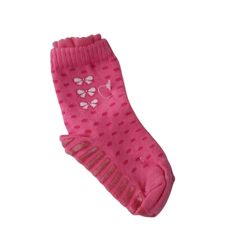 MEDIAS ROSADAS MOÑAS ANTIDESLIZANTE