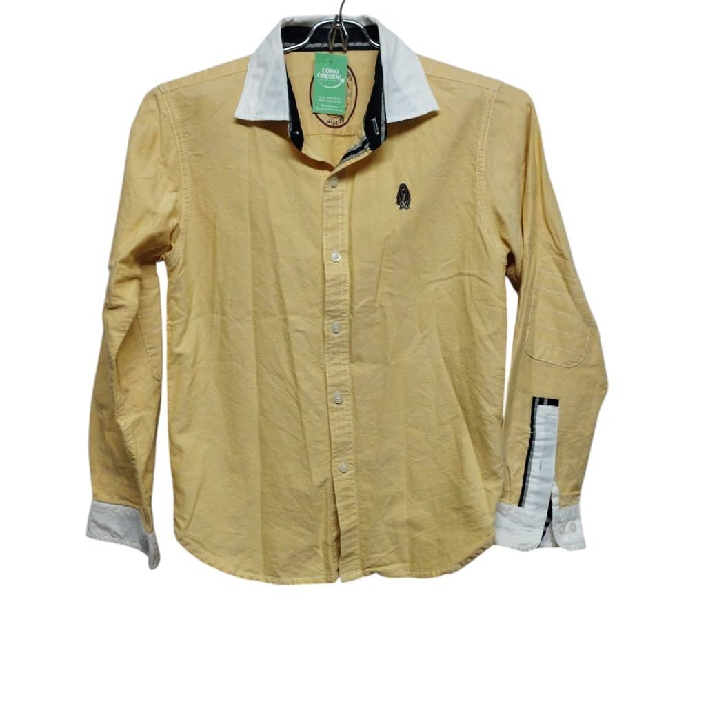 CAMISA AMARILLA CUELLO PUÑOS BCO HUSH PUPPIES T 10