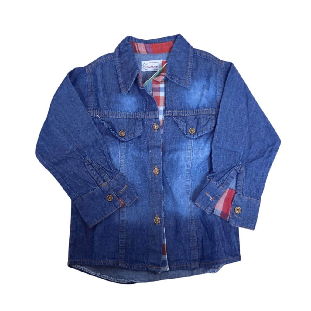 CAMISA JEAN BORDE ROJO INT SANTINO T4