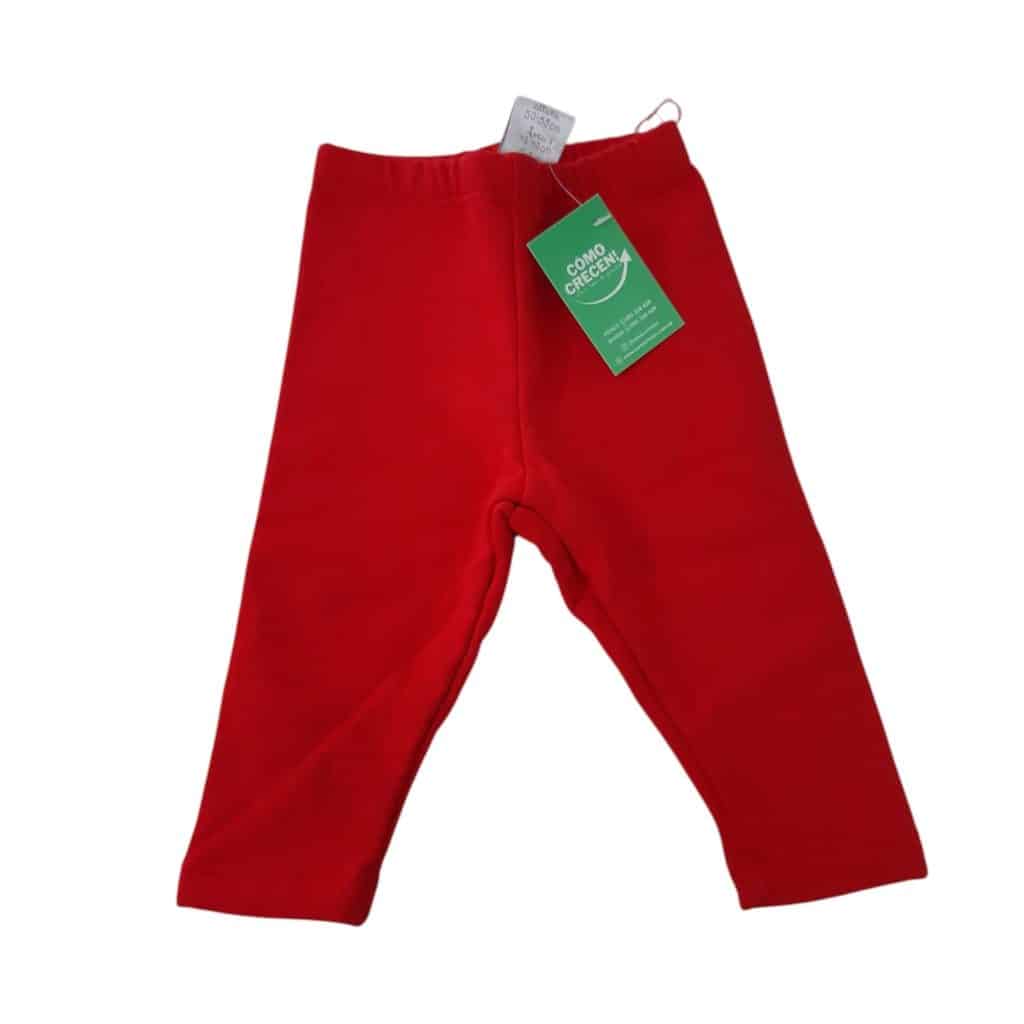 PANTALON ALG ROJO INT FELPA GRISINO T0/1M
