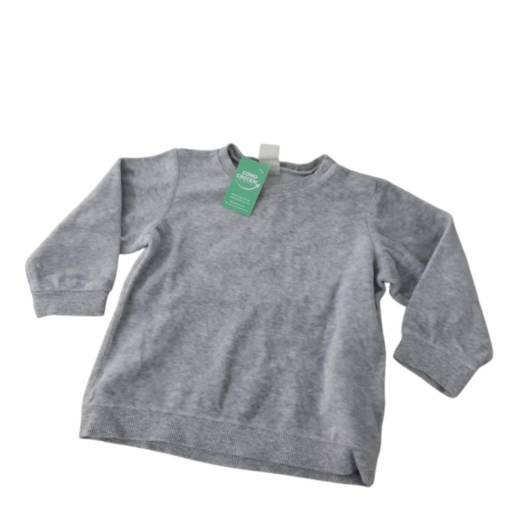 BUZO PIEL DURAZNO GRIS H&M T9/12M