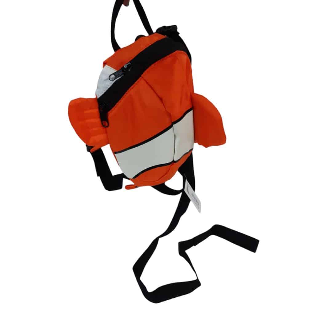 MOCHILA ARNES NARNAJA BLANCO CAPUCHA PEZ TIPO NEMO