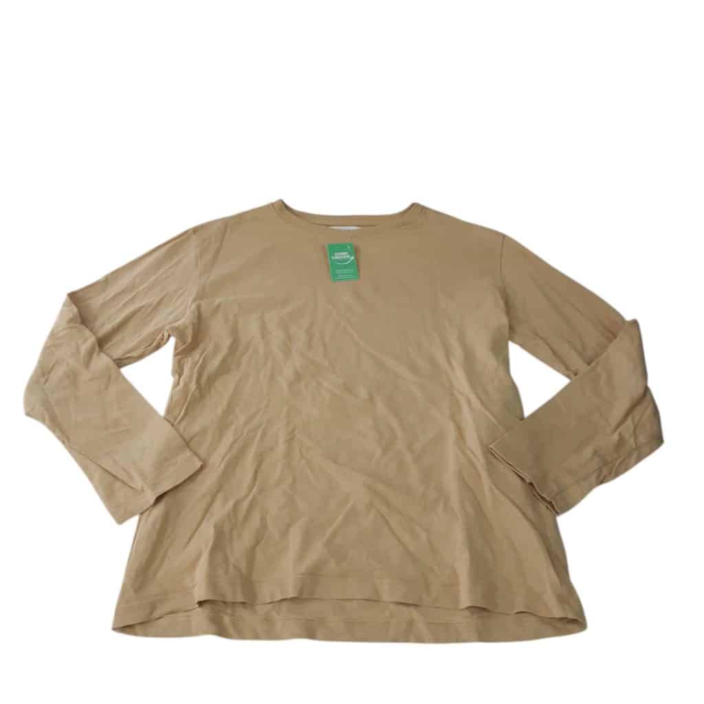 REMERA MOSTAZA ZARA T11/12 ETIQ RAYADA