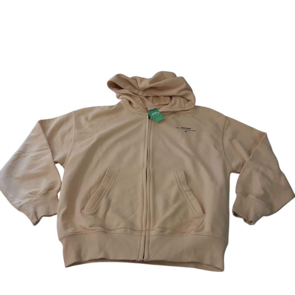 CAMPERA ALG AMARILLA ZARA T11/12 ATRAS PLAYA BEACH WAVES MTA