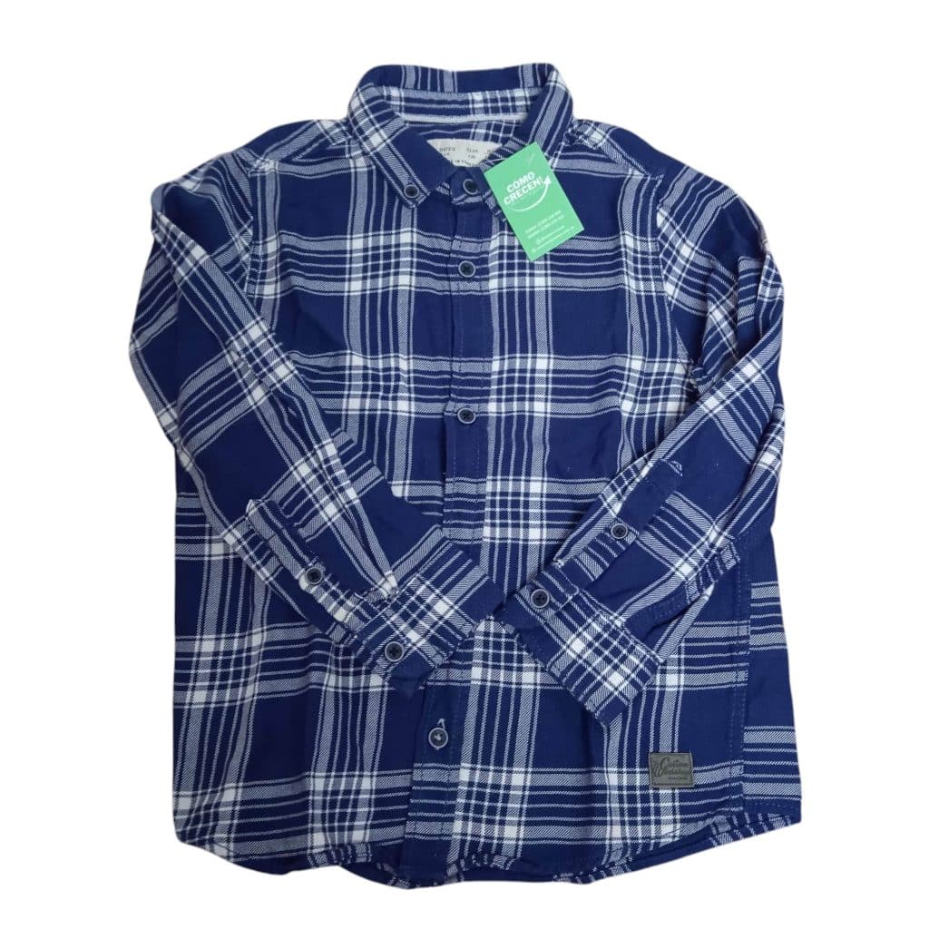 CAMISA VILLELA AZUL BCA ZARA T5