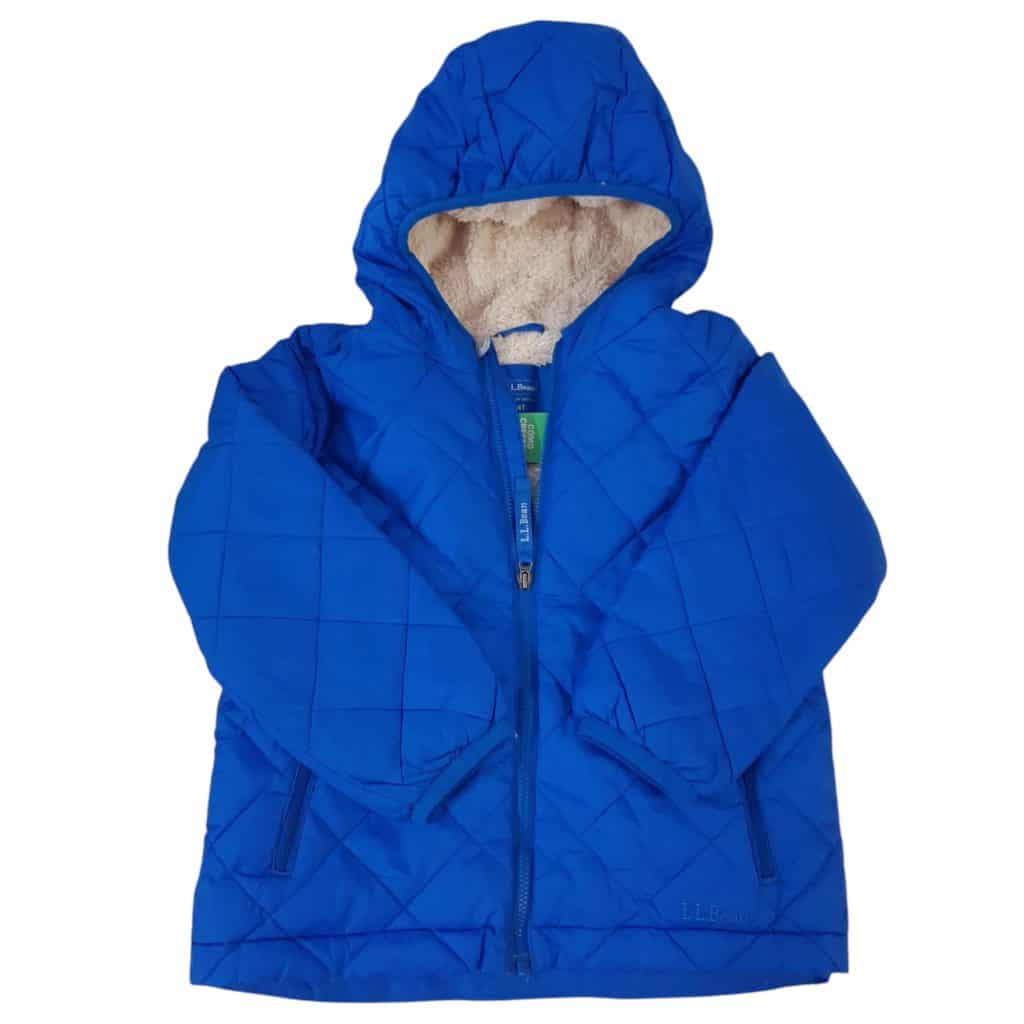 CAMPERA AZUL INT PIEL LL BEAN T4